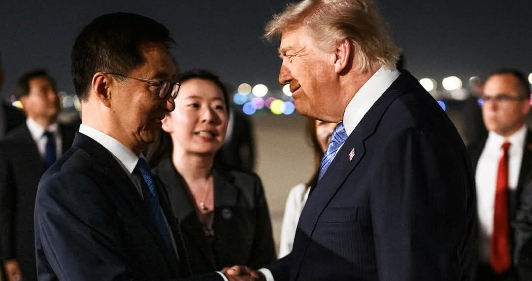 President Trump arrives in Beijing, China to kick off a landmark state visit