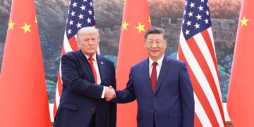 U.S. President Donald Trump participated in a bilateral meeting with Chinese President Xi Jinping in Beijing