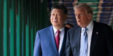 President Xi Jinping and Donald Trump Hold Private Meeting in Beijing