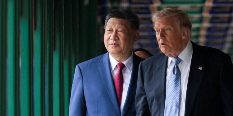 President Xi Jinping and Donald Trump Hold Private Meeting in Beijing