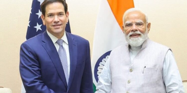 Indian Prime Minister Narendra Modi met US Secretary of State Marco Rubio in New Delhi