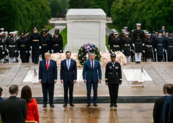 US President Donald Trump Honored the Nation’s Fallen Service Members during a Solemn Memorial Day