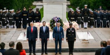 US President Donald Trump Honored the Nation’s Fallen Service Members during a Solemn Memorial Day