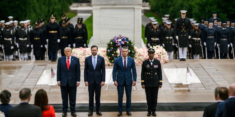 US President Donald Trump Honored the Nation’s Fallen Service Members during a Solemn Memorial Day