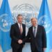 Chinese Foreign Minister Wang Yi met with UN Secretary-General António Guterres