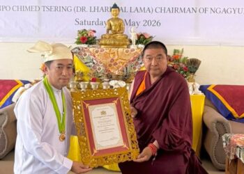 Myanmar government awarded Khenpo Chhimed Tsering as “Mahasadhamma Jyotikdhaj”