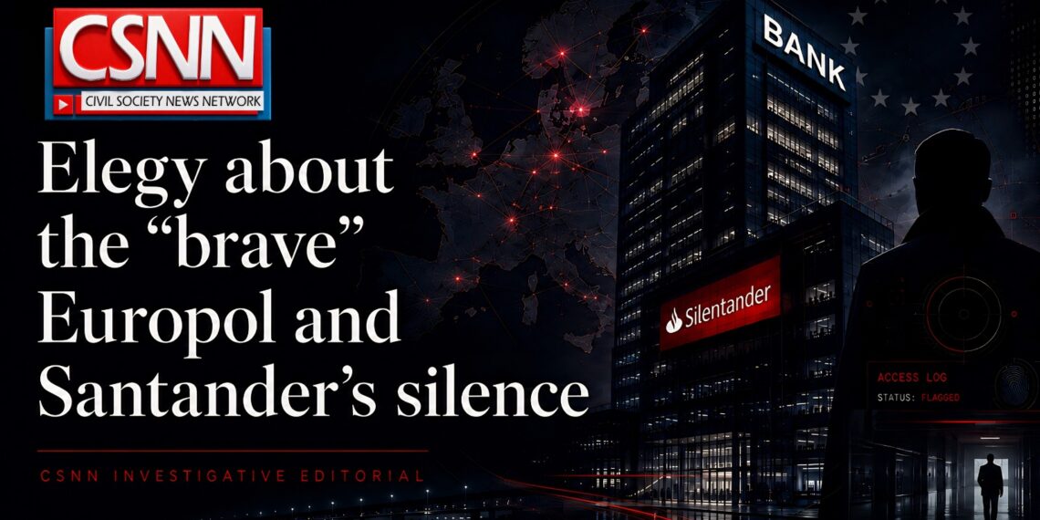 Elegy about the “brave” Europol and Santander’s silence