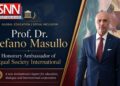 Prof. Dr. Stefano Masullo Appointed Honorary Ambassador of Equal Society International for Global Education and Social Inclusion