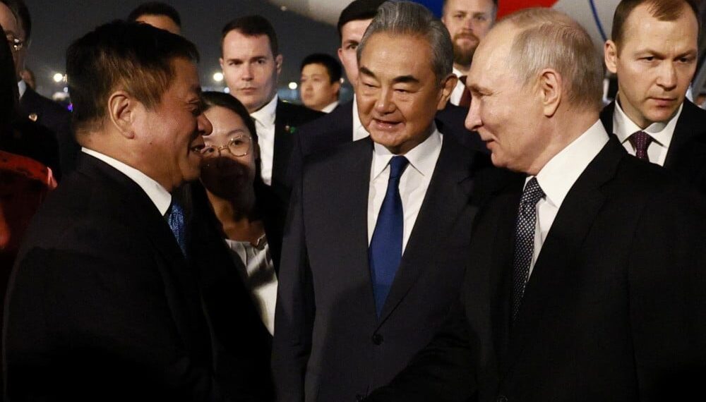 Russian President Vladimir Putin arrived in Beijing for a two-day State Visit