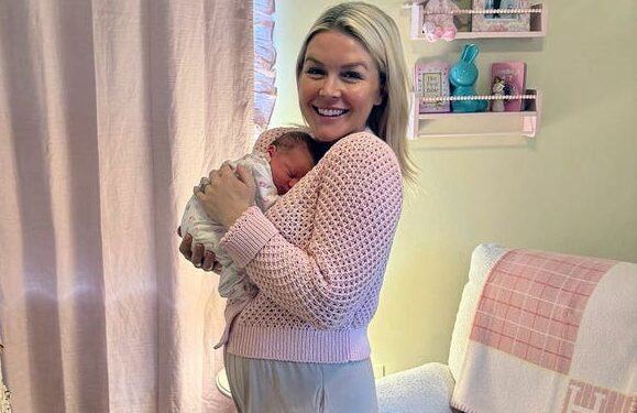 Karoline Leavitt has shared the first glimpse of her newborn daughter