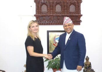 U.S. Under Secretary Sarah B. Rogers met Nepal Foreign Minister Shishir Khanal