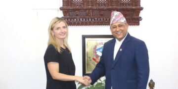 U.S. Under Secretary Sarah B. Rogers met Nepal Foreign Minister Shishir Khanal