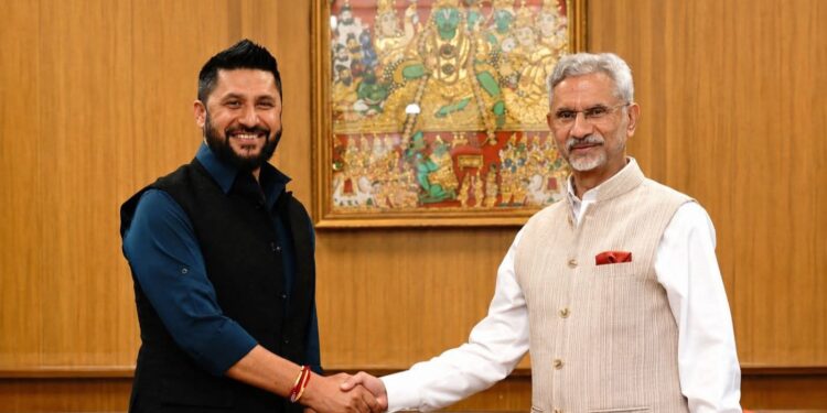 S. Jaishankar Meets Rabi Lamichhane in New Delhi