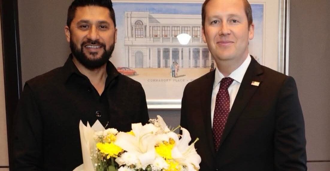 RSP President Rabi Lamichhane Meets Trump’s Special Envoy Sergio Gor in New Delhi