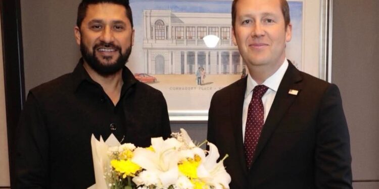RSP President Rabi Lamichhane Meets Trump’s Special Envoy Sergio Gor in New Delhi