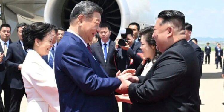 Xi Jinping Arrives in Pyongyang for Rare State Visit
