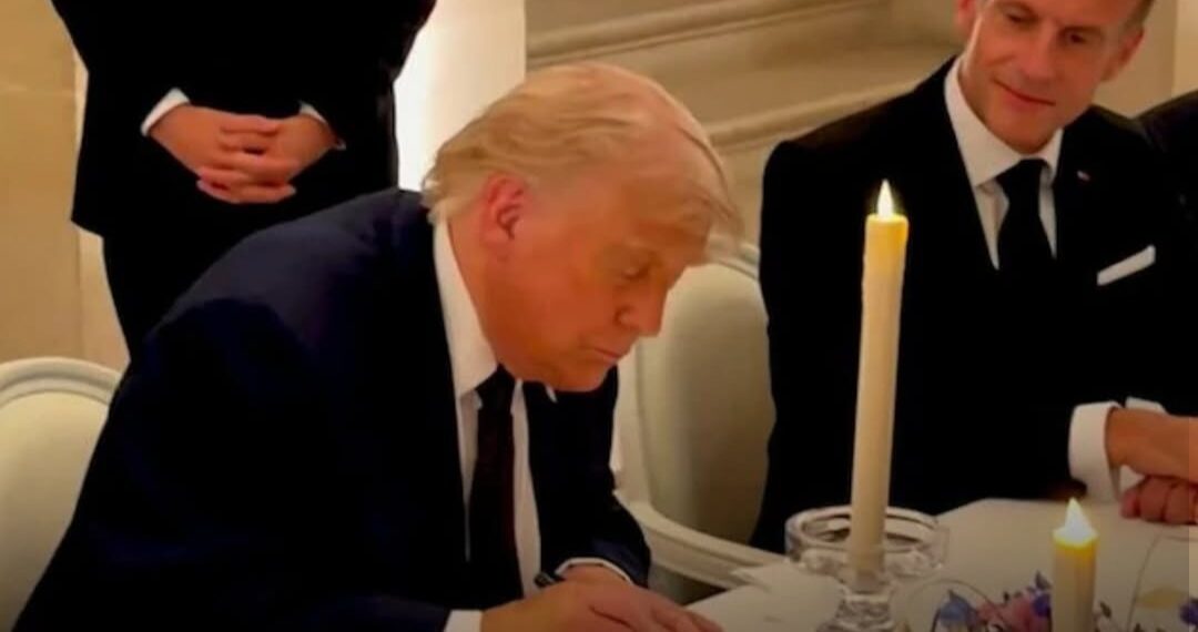 Trump Signs Agreement Extending Iran Ceasefire at Versailles