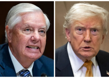 U.S. President Trump Pays Emotional Tribute to Senator Lindsey Graham
