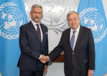 EAM Jaishankar Meets UN Secretary-General António Guterres in New York