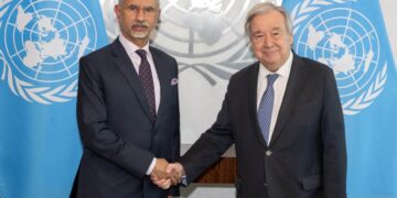 EAM Jaishankar Meets UN Secretary-General António Guterres in New York