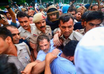 Rahul Gandhi Detained During Opposition Protest Near PM Residence Over NEET Row