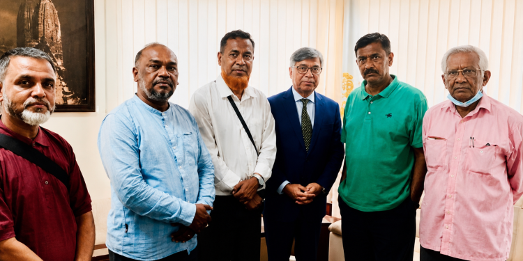 SJF Delegation pay courtesy call with SAARC Secretary General Md Golam Sarwar