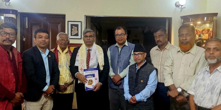 Journalist delegates visit Bangladesh Embassy in Kathmandu